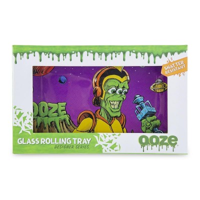 OOZE ROLLING TRAY - MEDIUM - SHATTER RESISTANCE GLASS - INVASION 1CT